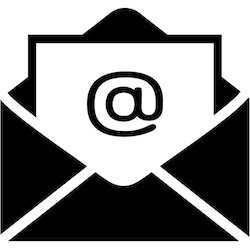 Mail icon in flat style. Email symbol isolated on white background. Open envelope pictogram. Black mail symbol for website design, app, ui. Vector illustration